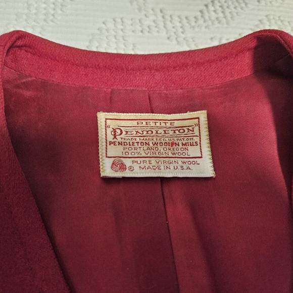 Cranberry Wool Blazer - Picture 8 of 15